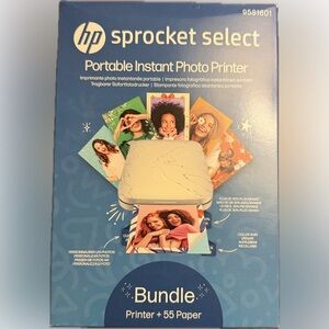 HP Sprocket Select 2.3x3.4 Instant Photo Printer, NWT